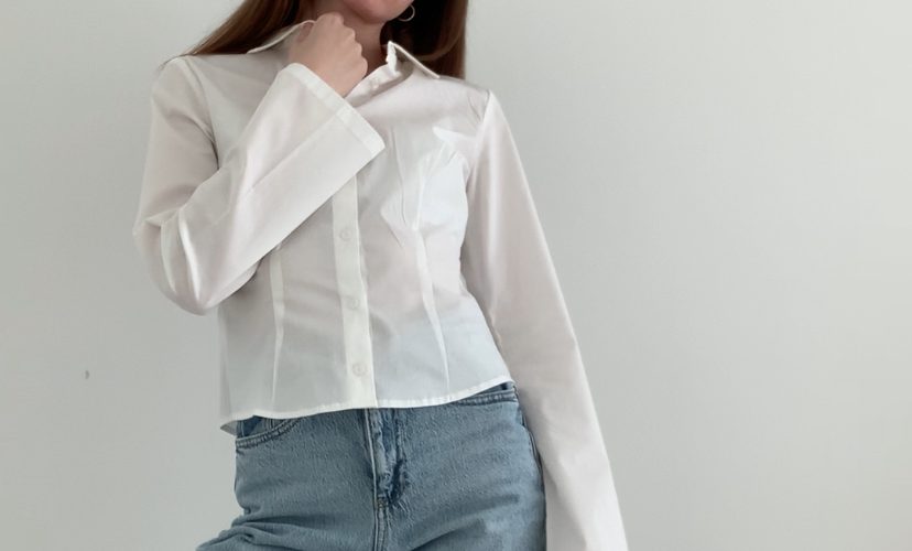 Weiße Bluse