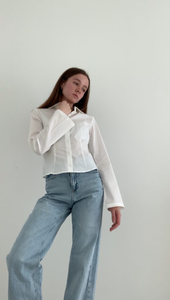 Weiße Bluse 