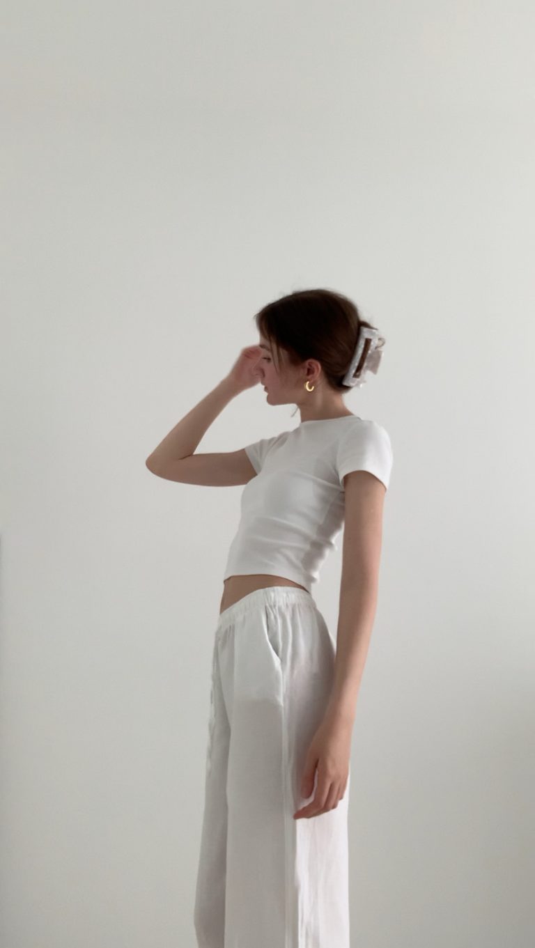 Leinenhose stylen im French Chic